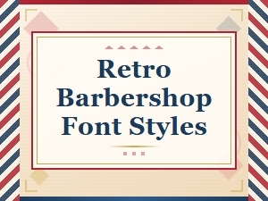 Free Retro Barbershop Font Styles for Classic Designs